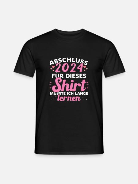 Abschluss 2024 Abschluss der Realschule - Männer T-Shirt - Schwarz