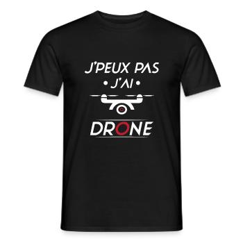J'peux pas j'ai Drone - T-shirt homme - noir - Devant - AI Model Male 178 light (178cm)