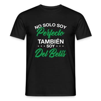 I'm not only perfect I'm also a Betis fan - Men's T-Shirt - black - Front - AI Model Male 178 light (178cm)
