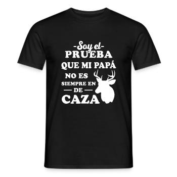 Proof that my dad doesn't always hunt - Men's T-Shirt - black - Front - AI Model Male 178 light (178cm)