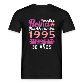 30 Jahre Geburtstagsgeschenk Frau aus dem Jahr 1995 - Männer T-Shirt - Schwarz - Vorne - AI Model Male 178 light (178cm)
