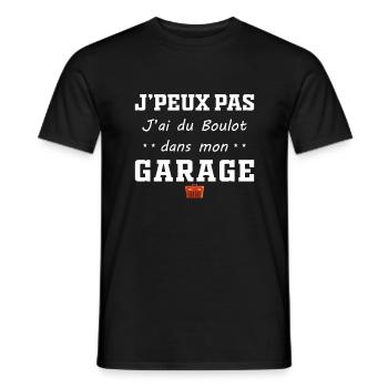 I can't I have a job at the handyman dad garage - Men's T-Shirt - black - Front - AI Model Male 178 light (178cm)