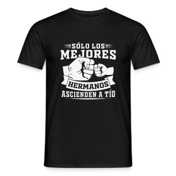 Nur die besten Brüder werden zum Onkel befördert - Männer T-Shirt - Schwarz - Vorne - AI Model Male 178 light (178cm)