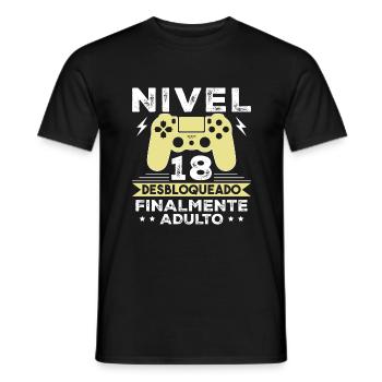 18 Year Old Birthday Gift Boy Mood Girl - Men's T-Shirt - black - Front - AI Model Male 178 light (178cm)