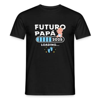 Future Pope 2025 First-time Father 2025 - Men's T-Shirt - black - Front - AI Model Male 178 light (178cm)