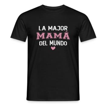 La meilleure maman du monde pour la fête des mères - T-shirt homme - noir - Devant - AI Model Male 178 light (178cm)