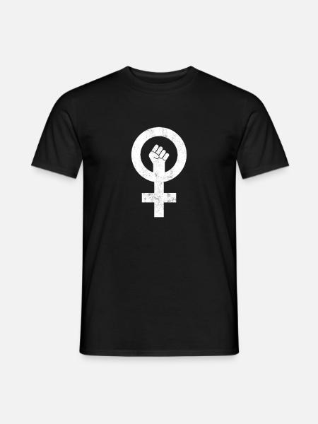 Feminisme Symbol kvinners rettigheter jente - T-skjorte herre - svart