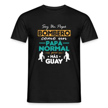 I'm a firefighter dad / Firefighter dad - Men's T-Shirt - black - Front - AI Model Male 178 light (178cm)