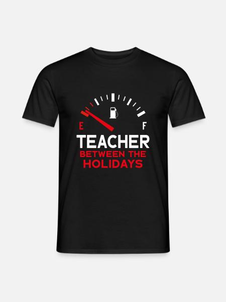 ENSEIGNANTS ENTRE LES VACANCES - T-shirt homme - noir