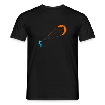 Kitesurfer - Männer T-Shirt - Schwarz - Vorne - AI Model Male 178 light (178cm)