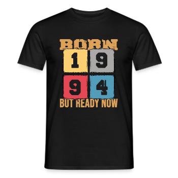1994 Birthday Anniversary Limited Retro Edition - Men's T-Shirt - black - Front - AI Model Male 178 light (178cm)