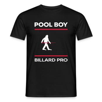 Billard snooker Billardspieler Poolboy Poolbillard - Männer T-Shirt - Schwarz - Vorne - AI Model Male 178 light (178cm)