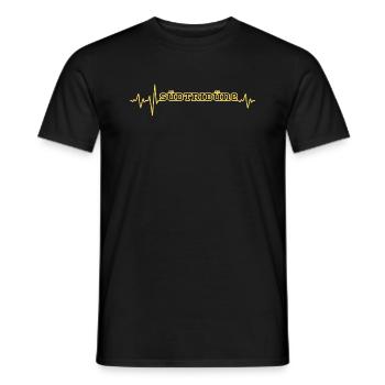 Südtribüne T-Shirt Dortmund Fußball Fans Ultras - Männer T-Shirt - Schwarz - Vorne - AI Model Male 178 light (178cm)