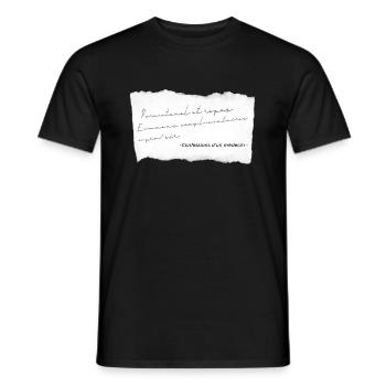 Confessions d'un médecin – Humour médical - T-shirt homme - noir - Devant - AI Model Male 178 light (178cm)