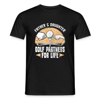 Golf Golfers Golf Père Fille Cadeau - T-shirt homme - noir - Devant - AI Model Male 178 light (178cm)