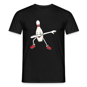 Bowling Bowler Pin Dabbing Dab Tanz Geschenk - Männer T-Shirt - Schwarz - Vorne - AI Model Male 178 light (178cm)