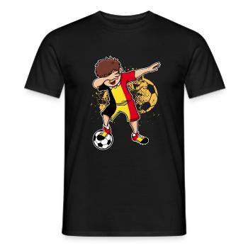 Cadeau De Danse De Football De Belgique Belgique - T-shirt homme - noir - Devant - AI Model Male 178 light (178cm)