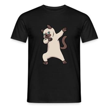 Cadeau de danse pour chats de chat siamois - T-shirt homme - noir - Devant - AI Model Male 178 light (178cm)