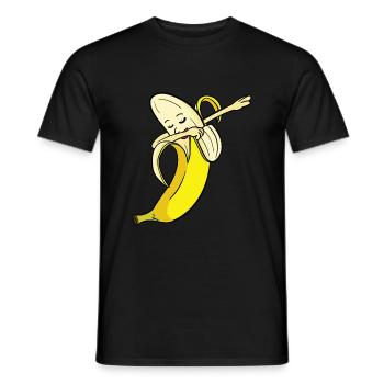 Banane Bananen Obst Dabbing Tanz Lustig Geschenk - Männer T-Shirt - Schwarz - Vorne - AI Model Male 178 light (178cm)