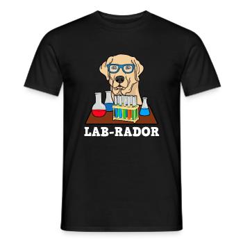 Cadeau de biologie de laboratoire de chien de laboratoire de Rador de Labrador - T-shirt homme - noir - Devant - AI Model Male 178 light (178cm)
