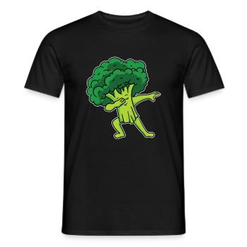 Brokkoli Gemüse Vegan Vegetarier Dabbing Dab Tanz - Männer T-Shirt - Schwarz - Vorne - AI Model Male 178 light (178cm)