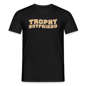 Idée cadeau de partenaire de relation amoureuse de couples de petit ami - T-shirt homme - noir - Devant - AI Model Male 178 light (178cm)