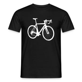 Motif de vélo de route comme cadeau pour les cyclistes - T-shirt homme - noir - Devant - AI Model Male 178 light (178cm)