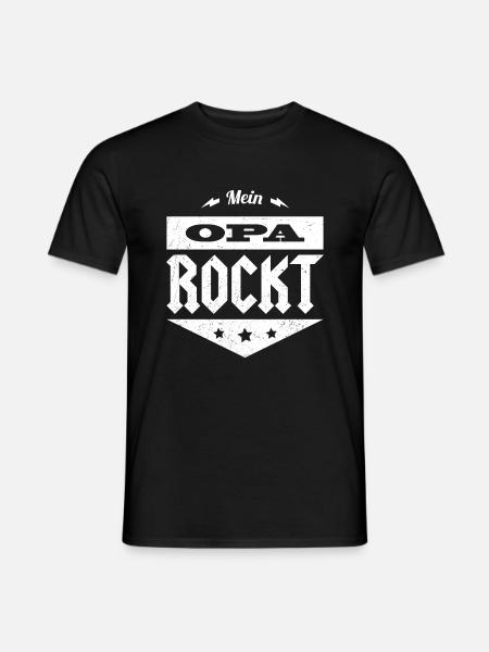 My Grandpa is rocking - Men's T-Shirt - black