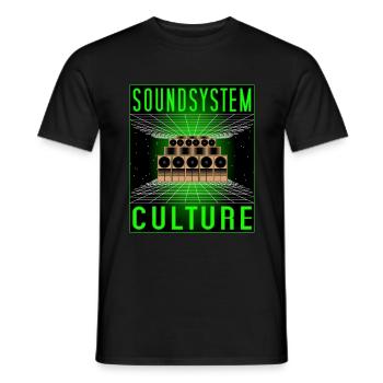 Espace culturel Soundsystem - T-shirt homme - noir - Devant - AI Model Male 178 light (178cm)