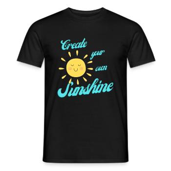 Create your own Sunshine - Männer T-Shirt - Schwarz - Vorne - AI Model Male 178 light (178cm)