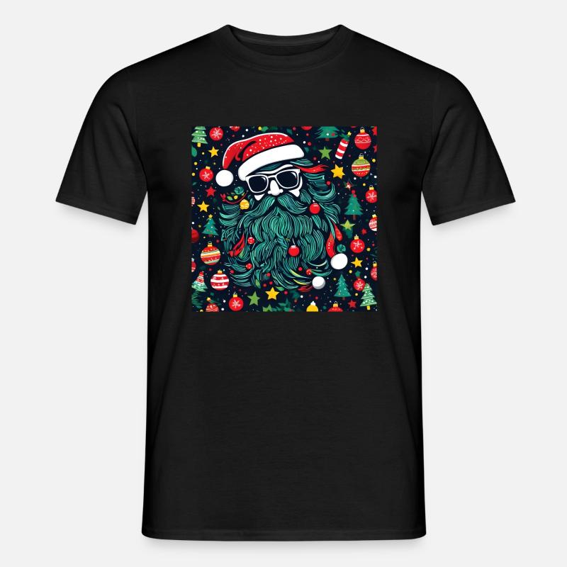 Weihnachtsmann - Männer T-Shirt - Schwarz