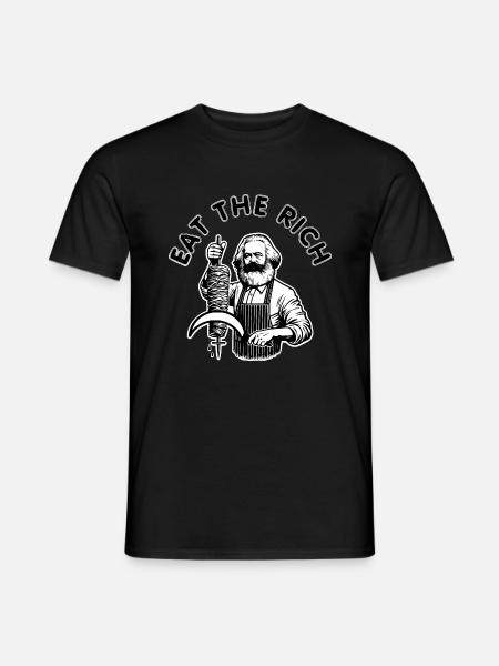 Eat the rich - Men's T-Shirt - black