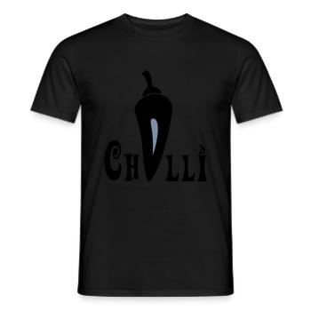 Chilli - Männer T-Shirt - Schwarz - Vorne - AI Model Male 178 light (178cm)