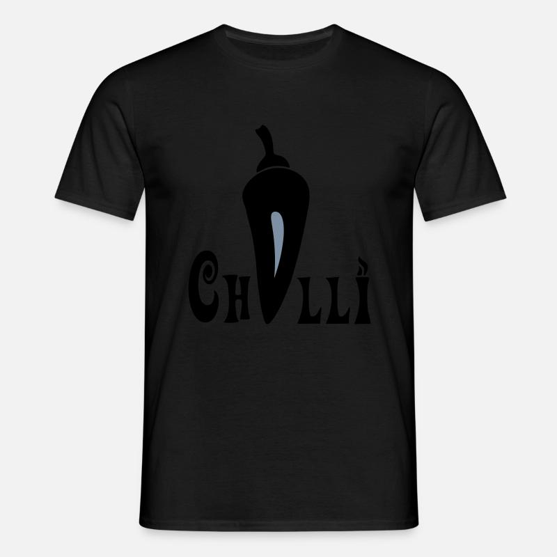 Chilli - Männer T-Shirt - Schwarz