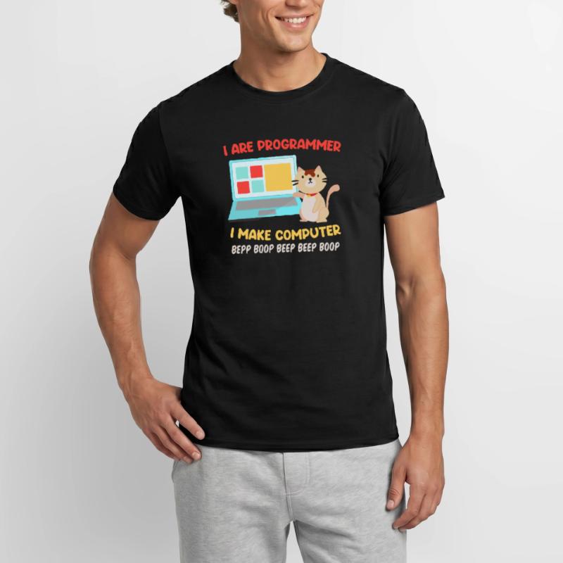 Programmeurs Chats Sort Blague I are Programmeur T-shirt homme
