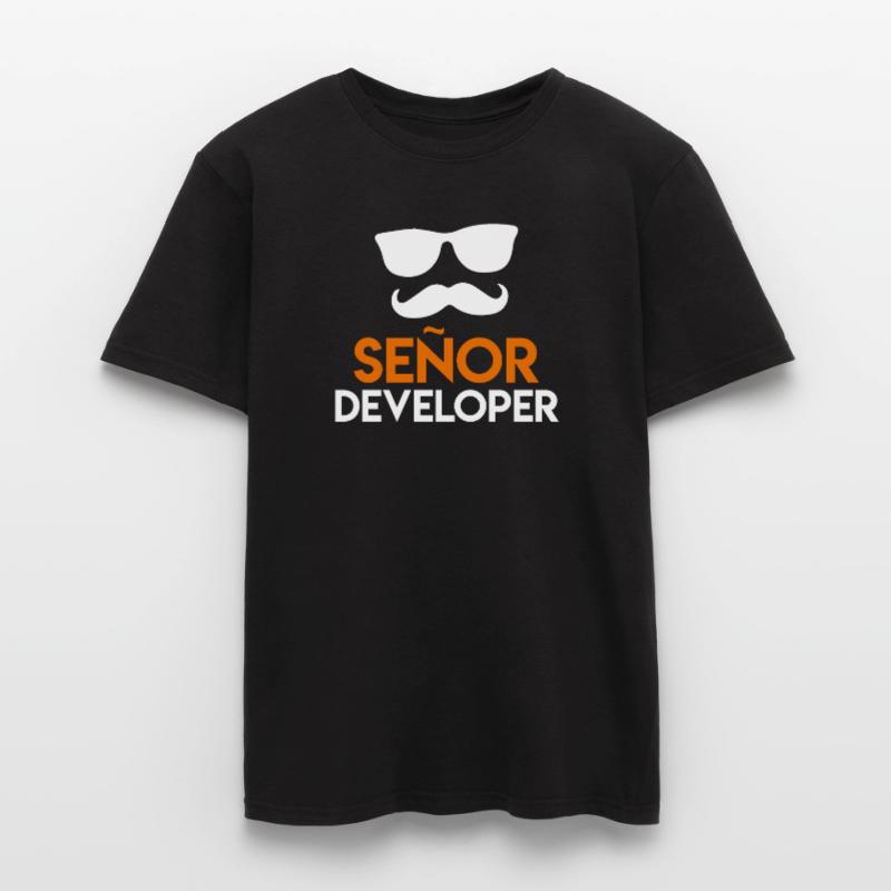 Senor Developer Programmeur développeur Nerd T-shirt homme