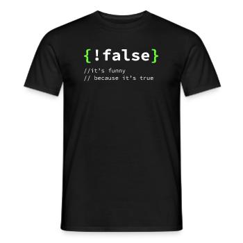 Programmierer Entwickler IT Geschenk Nerd Geek - Männer T-Shirt - Schwarz - Vorne - AI Model Male 178 light (178cm)