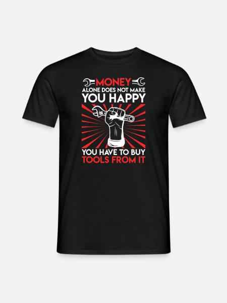 Werkzeug Spruch Werkstatt Schrauber Geschenk - Männer T-Shirt - Schwarz