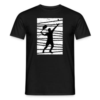 Tennis tennis de tennis - T-shirt homme - noir - Devant - AI Model Male 178 light (178cm)