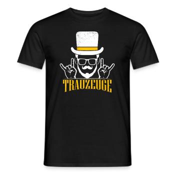 Trauzeuge der Braut oder Bräutigam Hochzeit - Männer T-Shirt - Schwarz - Vorne - AI Model Male 178 light (178cm)