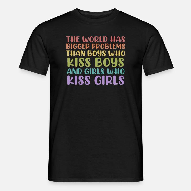LGBT Pride Spruch Regenbogen Flagge CSD Witz - Männer T-Shirt - Schwarz