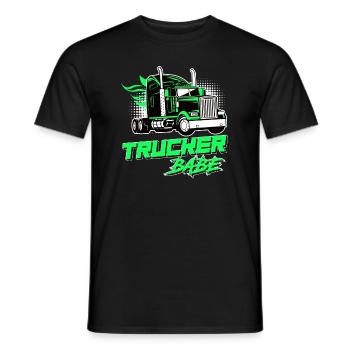 Truck Driver Truck Driver Trucker Women - Men's T-Shirt - black - Front - AI Model Male 178 light (178cm)