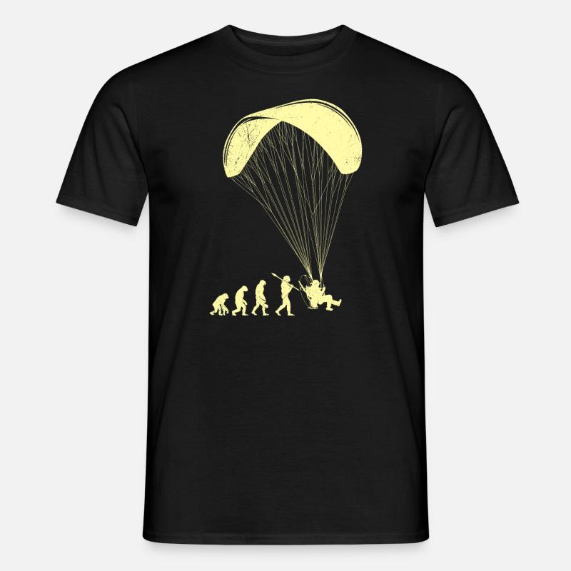 Paramoteur Evolution Singe Homme Parapente - T-shirt homme - noir
