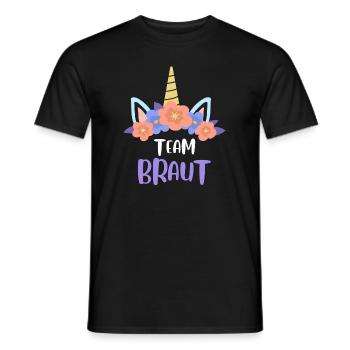 Junggesellin Party JGA Feier Team Braut Hochzeit - Männer T-Shirt - Schwarz - Vorne - AI Model Male 178 light (178cm)