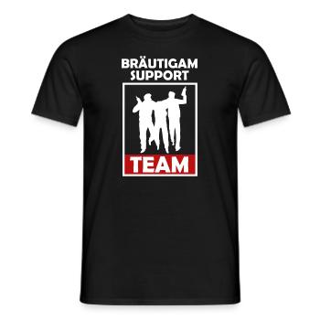 Team Bräutigam Support Team Party Feier - Männer T-Shirt - Schwarz - Vorne - AI Model Male 178 light (178cm)