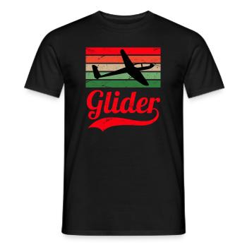 Thermal hunter glider pilot glider pilot - Men's T-Shirt - black - Front - AI Model Male 178 light (178cm)