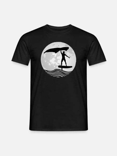 Wing Surf Wing Foil Wingsurfer Geschenk Foiler - Männer T-Shirt - Schwarz