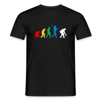 Boule singe homme évolution boccia joueur - T-shirt homme - noir - Devant - AI Model Male 178 light (178cm)