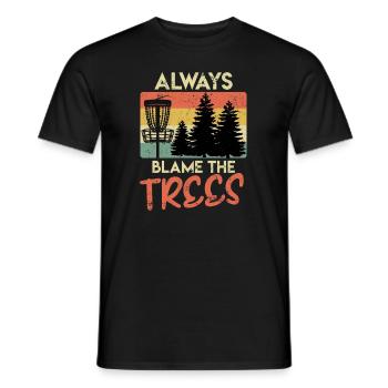 Disc Golf Sort Discgolf Rétro vintage - T-shirt homme - noir - Devant - AI Model Male 178 light (178cm)