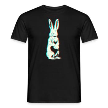 Easter Rabbit Rabbit Rodent Animal Gift - Men's T-Shirt - black - Front - AI Model Male 178 light (178cm)